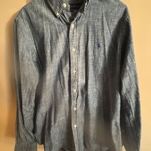 Ralph Lauren Casual Blue Button Down Shirt
